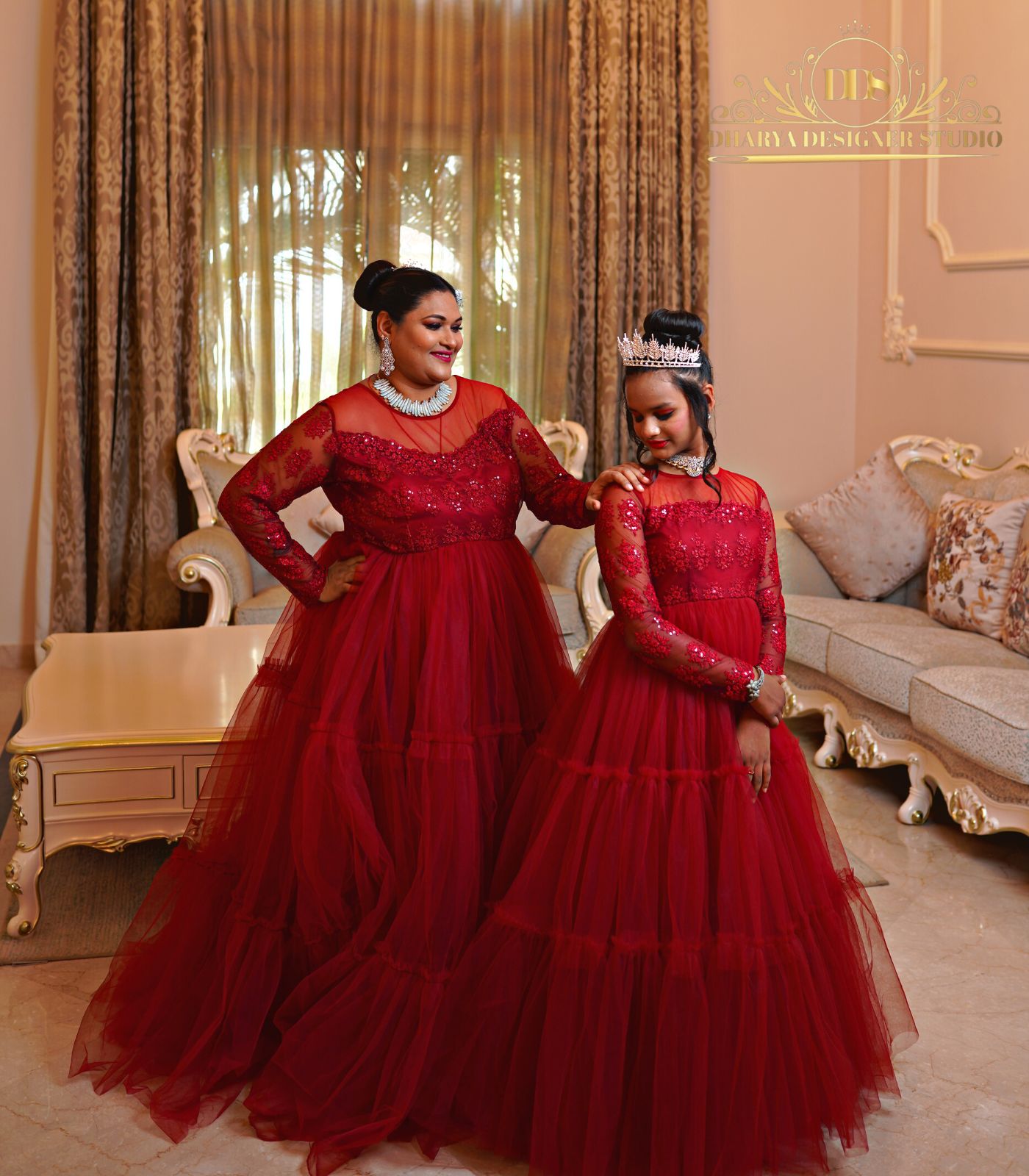 Mother daughter gowns hotsell